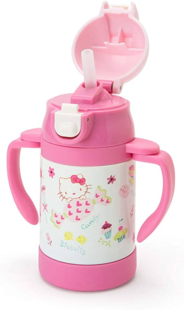 ハローキティ 水筒 370ml 230ml ベビー両手マグ ハローキティ 水筒 370ml 230ml ベビー両手マグ